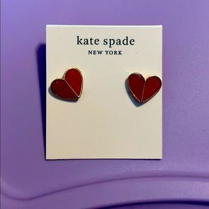 CUTE! Kate Spade heart earrings